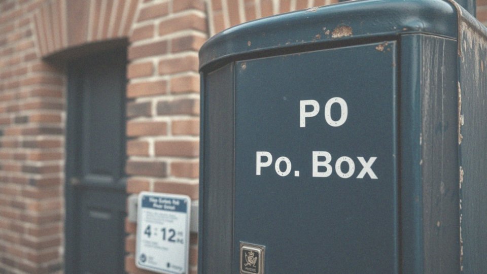 Jakie są zasady dotyczące adresu do skrytki pocztowej?