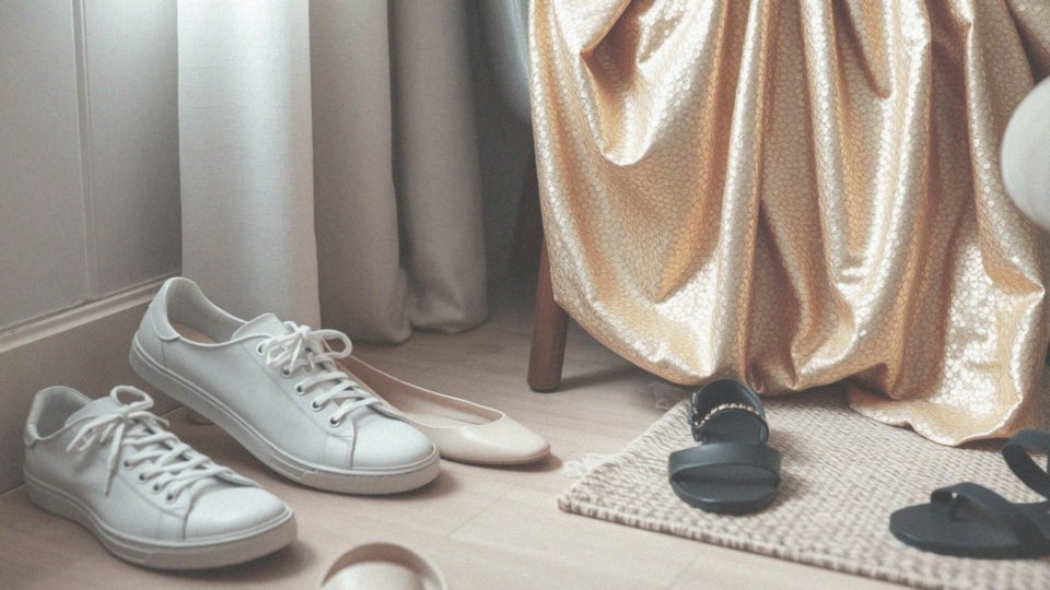 Jakie casualowe buty można nosić z złotą sukienką cekinową?