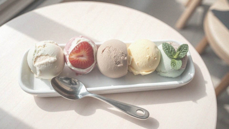 Ile kalorii mają lody waniliowe, pistacjowe, truskawkowe, czekoladowe i miętowe?